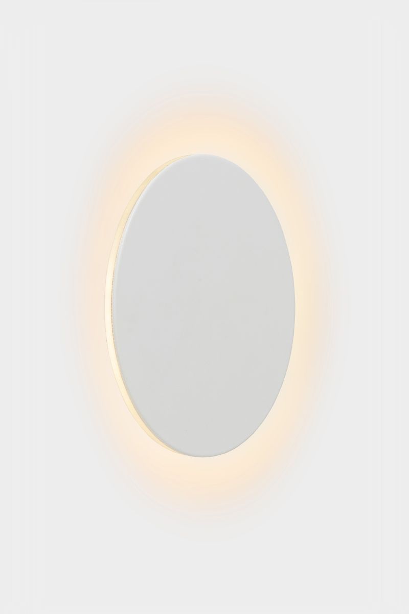 Lucide EKLYPS LED - Nástenné svietidlo - Ø 15 cm - LED - 1x6W 3000K - Biele